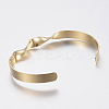 304 Stainless Steel Cuff Bangles BJEW-I244-26G-3