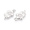 304 Stainless Steel Flower Pendants STAS-T069-31P-2