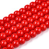 Opaque Solid Color Glass Beads Strands LS-GLAA-T032-P4mm-04-1