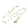 925 Sterling Silver Colorful Cubic Zirconia Constellation Pendant Cable Chain Necklaces for Women STER-R009-01G-11-4