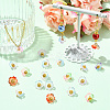 100Pcs Luminous & Two Tone Transparent Resin Charms PALLOY-CJ00112-6