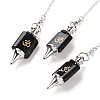 Mixed Gemstone Dowsing Pendulum Big Pendants G-A207-02P-2