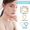 36Pcs 3 Colors 304 Stainless Steel Linking Rings STAS-BBC0001-93-2