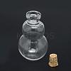 Glass Bottle Bead Containers AJEW-R045-19-3