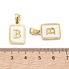 Ion Plating(IP) 304 Stainless Steel Pave Shell Pendants X-STAS-G327-01G-B-3