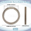 3Pcs Titanium Alloy Split Key Rings FIND-BBC0003-95-2