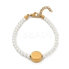 Plastic Imitation Pearl Beads Bracelets for Women BJEW-M056-10G-03-3
