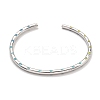 Brass Enamel Cuff Bangles for Women BJEW-G703-08A-P-2