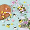 59pcs 12 Styles Silicone Beads SIL-SZ0002-26-4