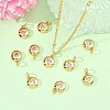 SHEGRACE Valentine's Day Brass Clear Cubic Zirconia Charms XGRQ3P339-594G-5