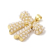Rack Plating Brass ABS Pearl Pendants LS-KK-S380-05G-2