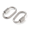 Non-Tarnish 304 Stainless Steel Screw Carabiner Lock Charms LS-STAS-H107-04C-P-2