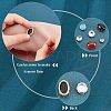 96Pcs 24 Styles  Brass Open Back Bezel Sew on Prong Settings KK-CA0003-16-5