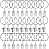 40Pcs Round Ring Iron Hook Hangers Curtain FIND-SP0003-46A-P-1