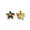 Alloy Enamel Beads Caps FIND-G074-02F-1
