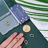 6Pcs Brass Spring Gate Rings FIND-SC0010-94-3