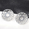 304 Stainless Steel Stud Earrings for Women EJEW-Z089-11P-3