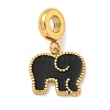 Ion Plating(IP) 304 Stainless Steel Enamel European Dangle Charms STAS-U005-44G-01-1