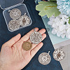 6Pcs 3 Style 304 Stainless Steel Pendants STAS-UN0044-46-2