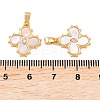 Brass Micro Pave Cubic Zirconia Pendants KK-H538-07G-3
