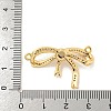 Rack Plating Brass Peg Bail Pendants Micro Pave Clear Cubic Zirconia KK-A214-13G-3