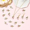 20Pc 5 Colors Alloy Enamel Pendants ENAM-FS0004-07-6