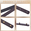 8 Bags 4 Colors PU Leather Bag Handles FIND-CL0001-50C-6