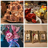 30Pack 6 Color Burlap Bags with Drawstring Gift Bags Jewelry Pouch for Wedding Party and DIY Craft ABAG-BC0001-01-7