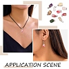 10Pcs Natural & Synthetic Mixed Gemstone Pendants G-YW0002-25-6