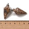 Natural Leopard Skin Jasper Pendants G-Z055-02P-02-3