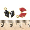 304 Stainless Steel Enamel Pendants STAS-I346-44G-01-3