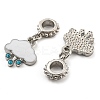 Rack Plating Alloy Enamel Cloud European Dangle Charms FIND-B034-01P-2