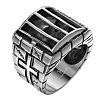 Punk Rock Style Unisex 316L Surgical Stainless Steel Cage Finger Rings RJEW-BB05876-8-4