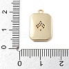 Brass Micro Pave Cubic Zirconia Pendants KK-D283-30G-03-3