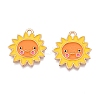 Thanksgiving Day Theme Alloy Enamel Pendants ENAM-T020-35C-1