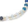 Dyed Natural Malaysia Jade & Synthetic Hematite Beaded Stretch Bracelets for Women BJEW-JB13069-02-4