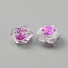 Camellia Transparent Resin Cabochons MRMJ-WH0075-57F-1