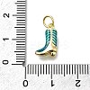 Brass Enamel Pendants KK-K400-50G-03B-3