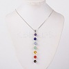 Natural Gemstone Pendant Necklaces LS-X-NJEW-JN00938-1