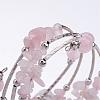 Four Loops Wrap Gemstone Beads Bracelets BJEW-JB02590-3