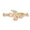 Brass Fold Over Clasps KK-A227-35G-1