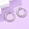 Tarnish Resistant 304 Stainless Steel Huggie Hoop Earrings LS-EJEW-F111-20mm-P-5