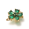 Brass Micro Pave Cubic Zirconia Pendants KK-M295-15G-01-2