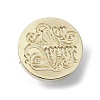 Thank You Wax Seal Brass Stamp Heads AJEW-M038-01U-G-2