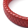 Unisex Leather Cord Weave Bracelets BJEW-JB04893-3