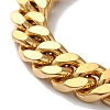 PVD Vacuum Plating 201 Stainless Steel Cuban Link Chain Bracelets for Women Men BJEW-H612-02G-2