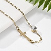 201 Stainless Steel Cable Chain Bracelets BJEW-H205-01E-G-2