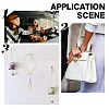 Glass & Pearl Beaded Car Hanging Decorations HJEW-DR00019-7