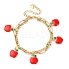 304 Stainless Figaro & Paperclip Chain Multi-strand Bracelets BJEW-JB12486-03-2