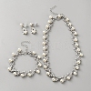 Alloy & Imitation Pearl & Rhinestone Jewelry Sets AJEW-WH0695-236P-1